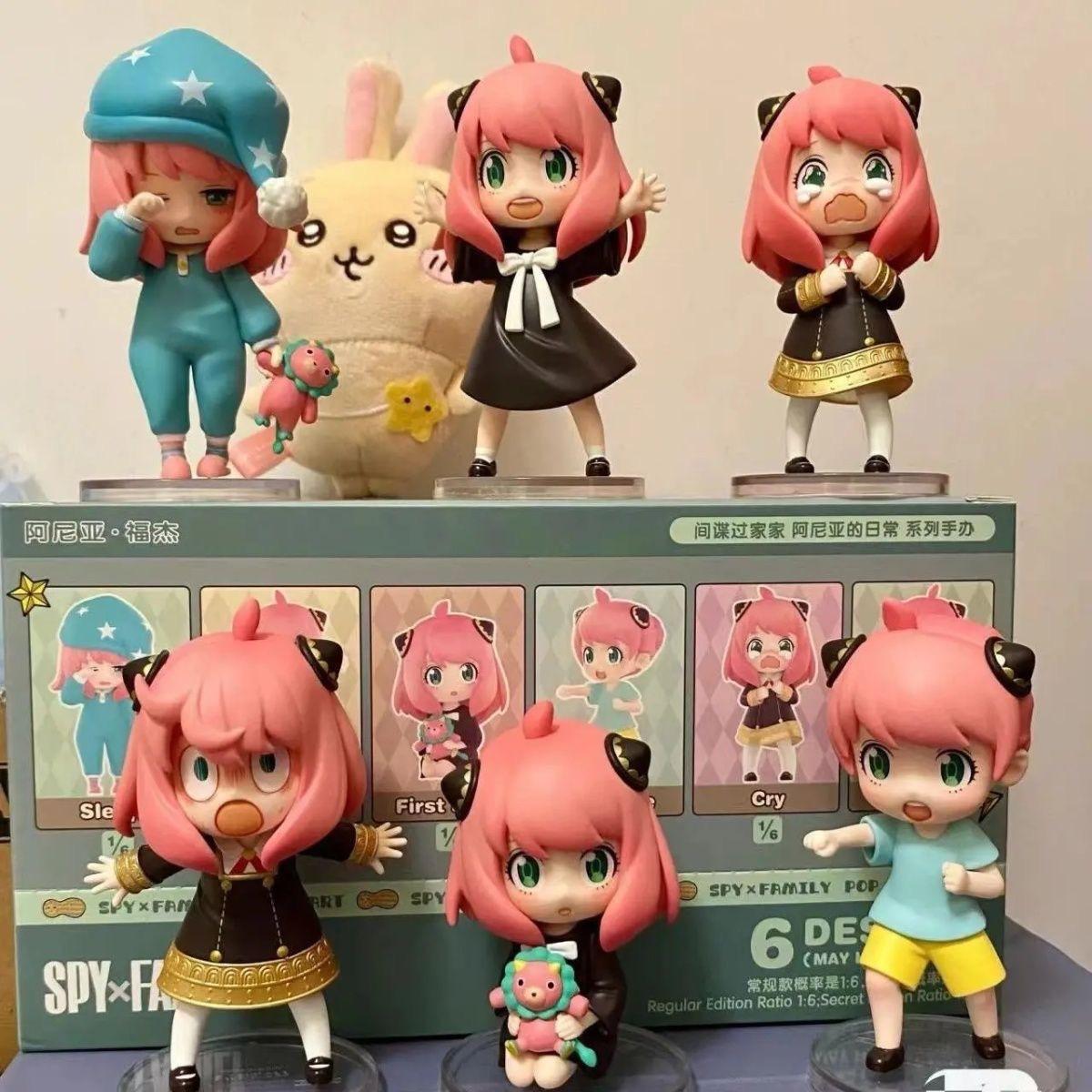 

Official Popmart Spy×Family Anya Daily Collection Line Blind Case Room Figurine Children S Collector-Worthy Plaything Xmas Present (As shown-12700)-
