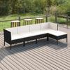 Day and Night - Day and Night 5-piece Garden Furniture Set and Black Synthetic Rattan Cushions