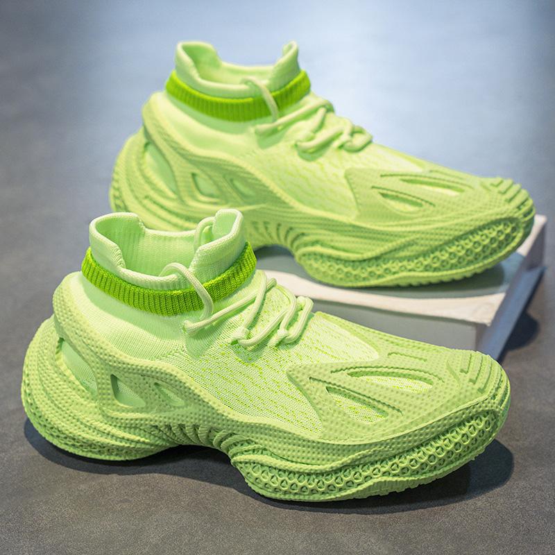 2026 New Casual Versatile Sneakers Fashion Trend Textile Thick Bottom Versatile Trendy Shoes 39