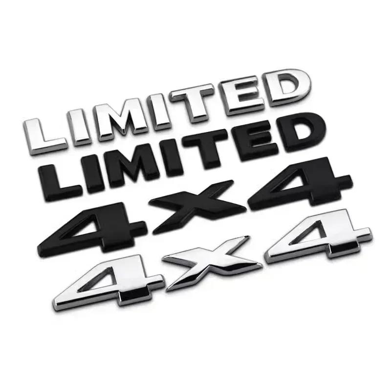 3D Metal Car Trunk Badge Stickers For 4X4 Limited Letters Emblem Logo