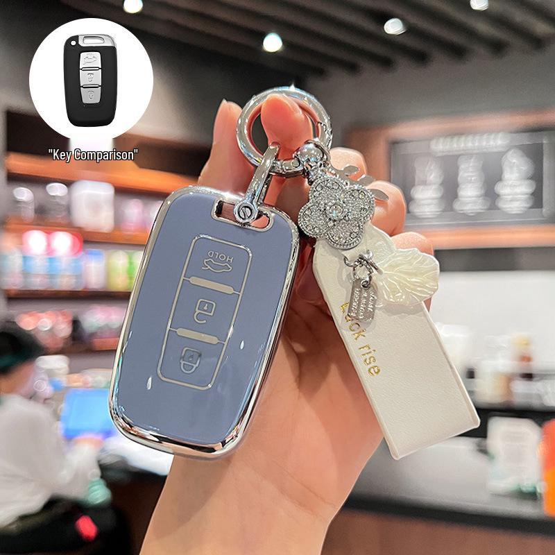 Compatible Key Cover for Beijing Hyundai Sonata 8, Old ix35/Langdong Models