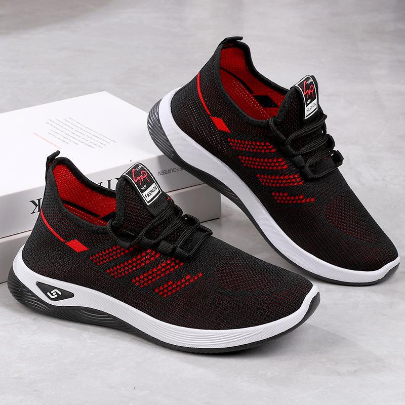 Lässige Wanderschuhe mit weicher Sohle für Herren, atmungsaktive Mesh-Sneaker für Senioren