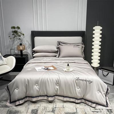 DZQ Washed Ice Silk Embroidered Summer Comforter
