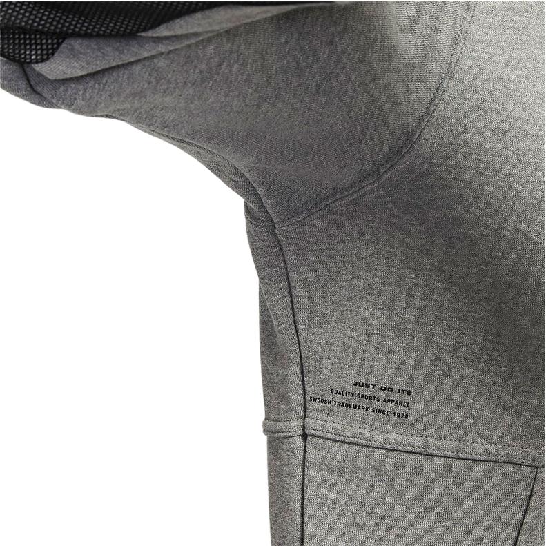 Nike Spliced Zip-Up Hooded Jacket Men Outerwear Grey CK6742-091