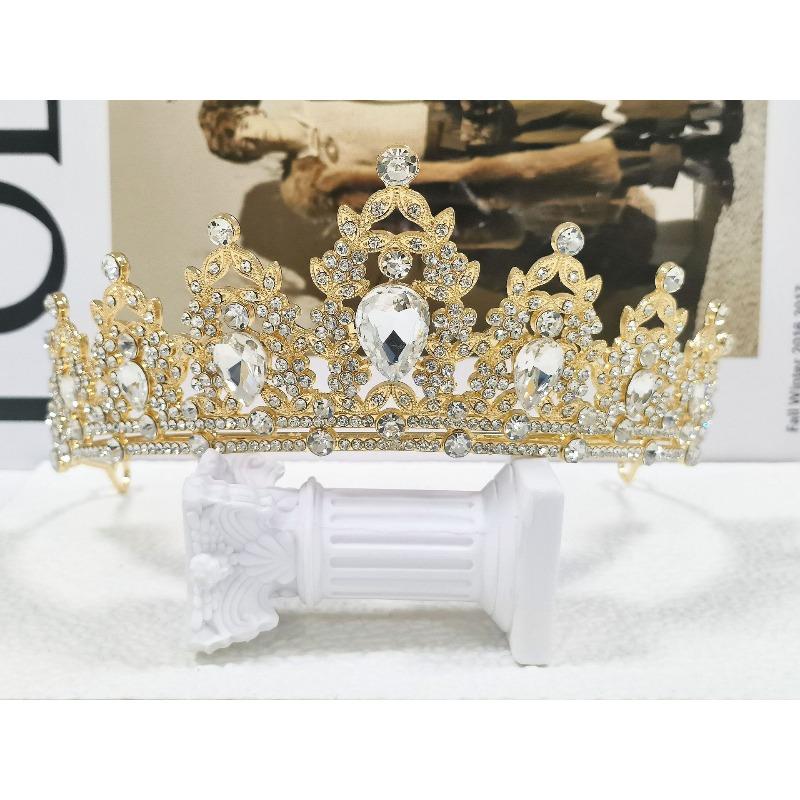 Bridal Crown Tiara Birthday Party Alloy Hairband Rhinestone Queen Hair Accessories Wedding Clothing Crown