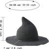 Halloween Vintage Wool Knit Hat Women's Witch Hat Dress Up Party Masquerade Hat Holiday Decoration Accessories