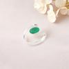 Natural Green Onyx Gemstone 925 Sterling Silver Handcrafted Jewelry Elegant Ring RR-53-21