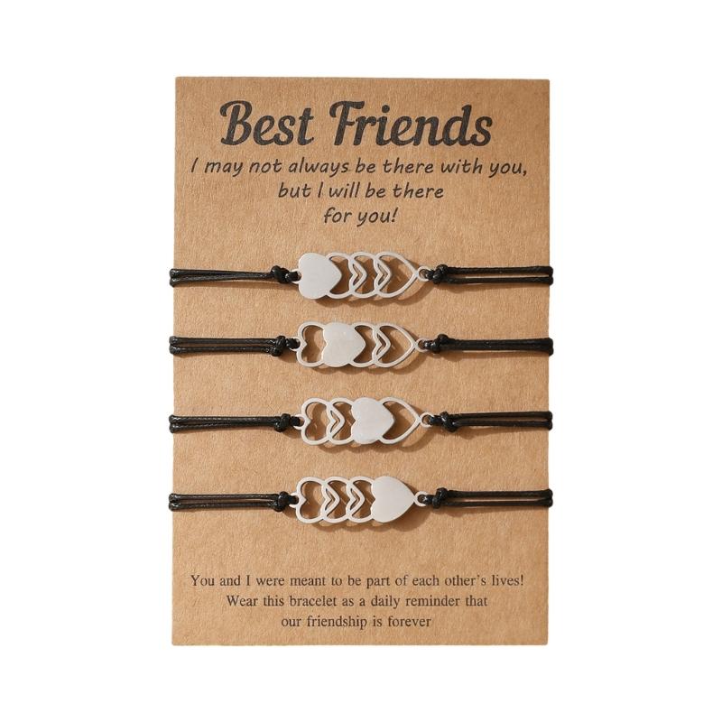 1 Set Handgefertigte Geflochtene Armbänder Seilarmbänder Baumwollfaden Verstellbarer Handgelenkschmuck Geeignet für Verschiedene Anlässe