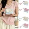 Cute Quilted Star Glitter Card Bag Portable Card Storage Bag Cute Cloth Printed Wallet Travel