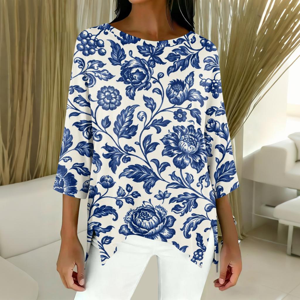 Women's 3/4 Sleeve Shirts Graphic Tees Shirts Casual Basic Tops Pullovers