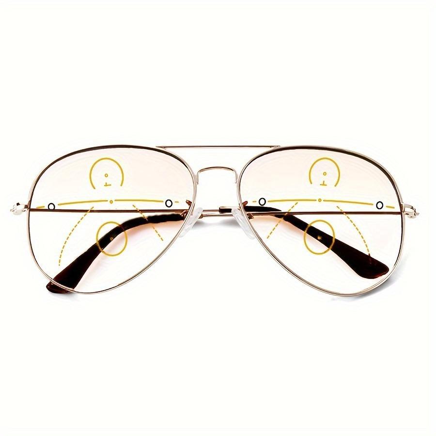 Photochrome Multifokale Lesebrille Für Herren Und Damen Doppelzweck-Hochdefinitionsbrille Für Nah- Und Fernsicht
