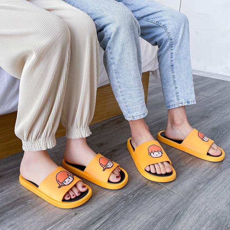 Cool slippers women's summer home non-slip bath indoor home cute bathroom non-slip couple slippers