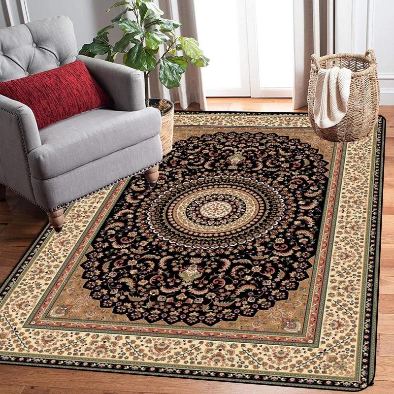 Large Size Large Carpet Raditional Oriental Vintage Area Rug Nordic Floor Mats European Door Area Old Printed Carpet Modern
