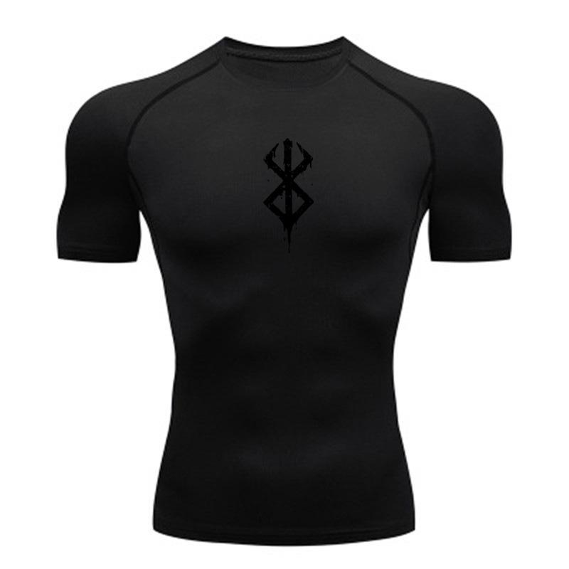 Men s Quick-Dry Compression Running T-Shirts: High Elastic, Moisture-Wicking, Short-Sleeved Fitness Apparel. XL