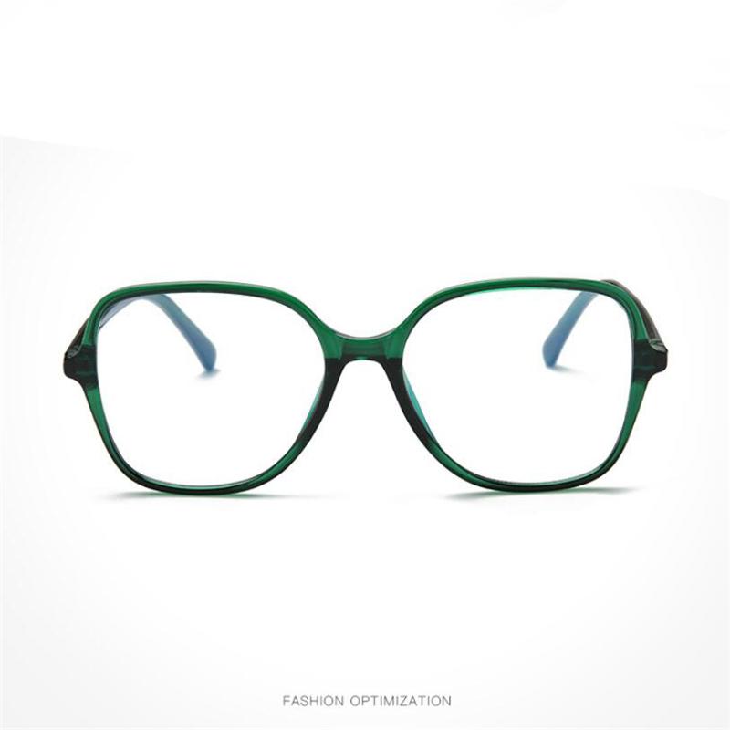 Drak Green Frame Anti-Blue Light Polygon  Prescription Eyeglasses  Shortsighted Spectacles 0 -0.5 -0.75 To -6.0