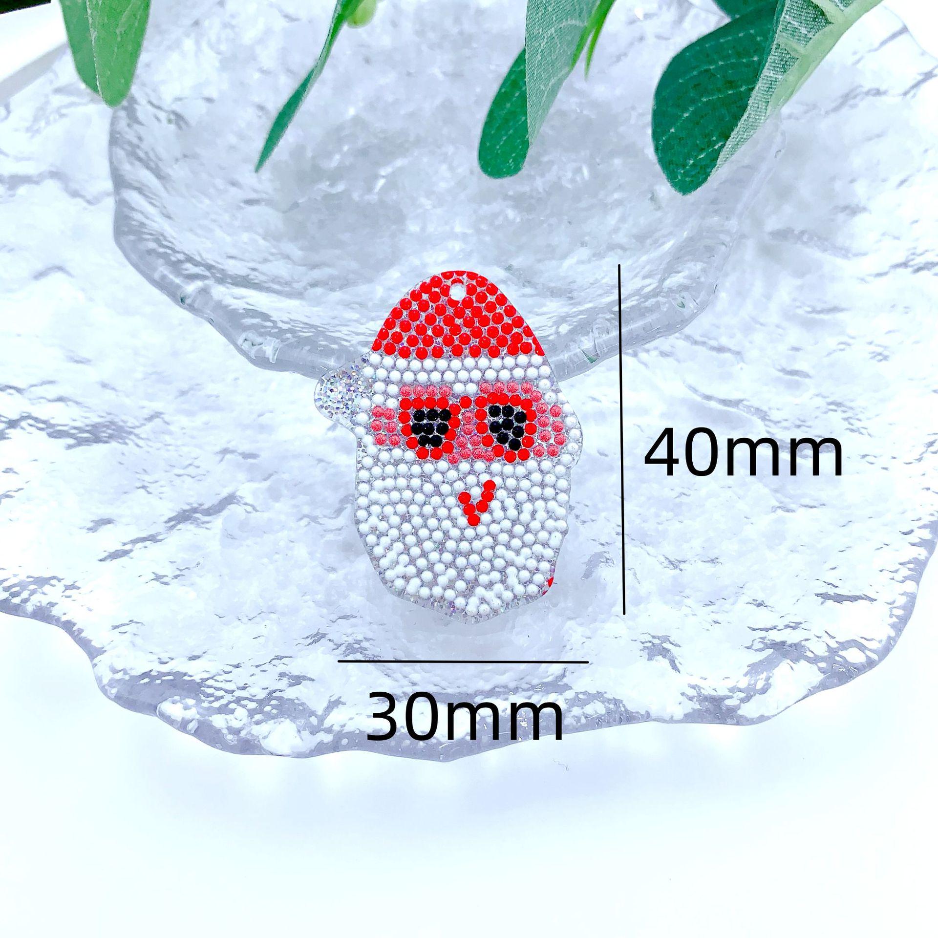 

Acrylic Santa Claus Dangle Earrings - Versatile Christmas Jewelry Accessories.