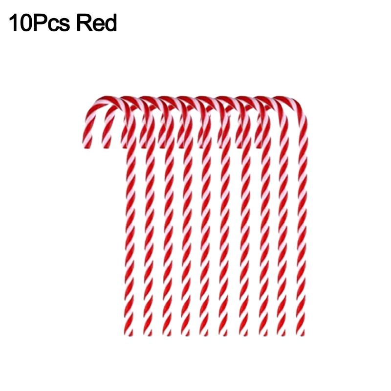 20/10PCS Christmas Tree Hanging Candy Cane Home Decoration Xmas Party Ornaments Pendants Candy Cane Prop Children New Year Gifts