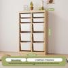 Children's Solid Wood Toy & Book Storage Shelf and Cabinet