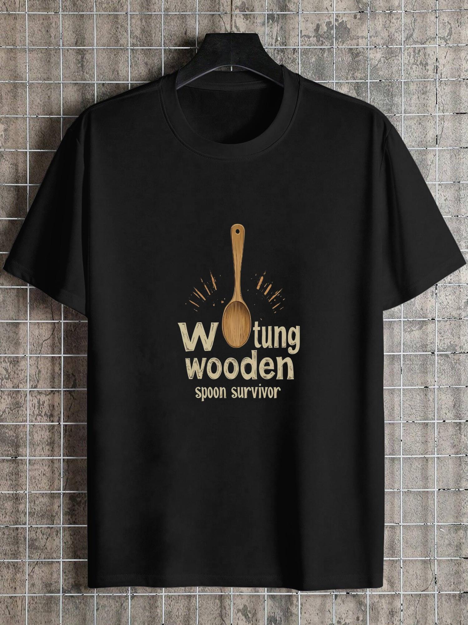 1pc Vector Logo Elegant Cooking Show T-shirt with Bold Lettering And Simple Design M
