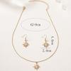 Fashion Light Luxury Maimang Star Earrings Necklace Set Female Niche Design High Sense Daily Versatile Jewelry Set Batch