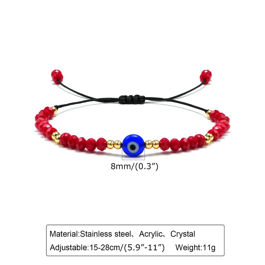 5 Color Styles Handmade Braided Turkish Lucky Evil Eye Beads Bracelets For Women Blue Eyes Adjustable Female Lucky Jewelry