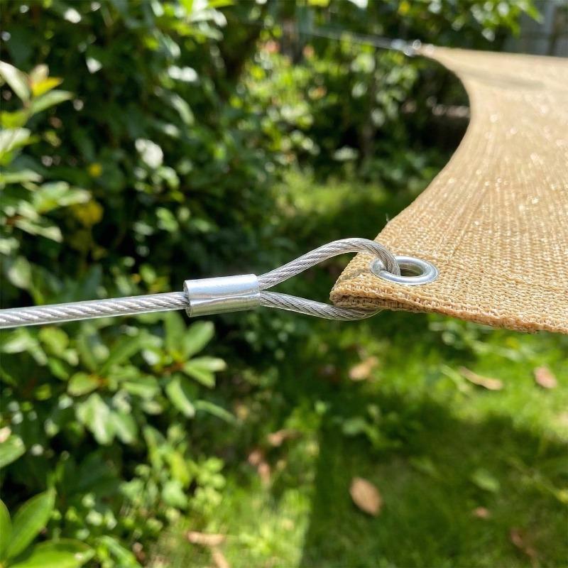 10/1M Stainless Steel Wire Rope with Aluminum Sleeves for Fishing Lifting Cable Lanterns Triangular Square Hanging Clothes Ropes