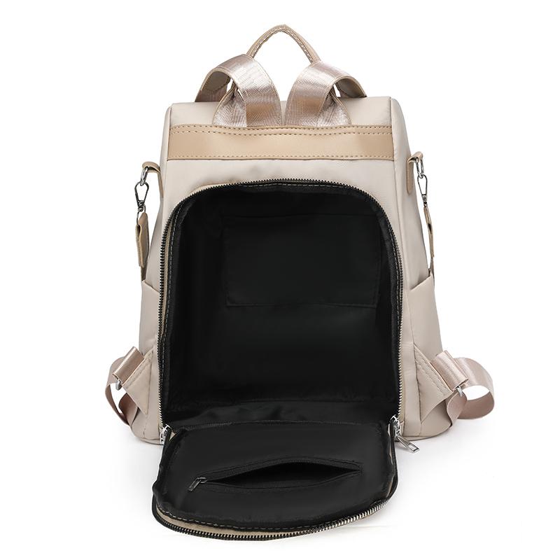 Embroidered Rhomboid Backpack Large Capacity Women's Commuter Bag Multifunctional Shoulder Bag