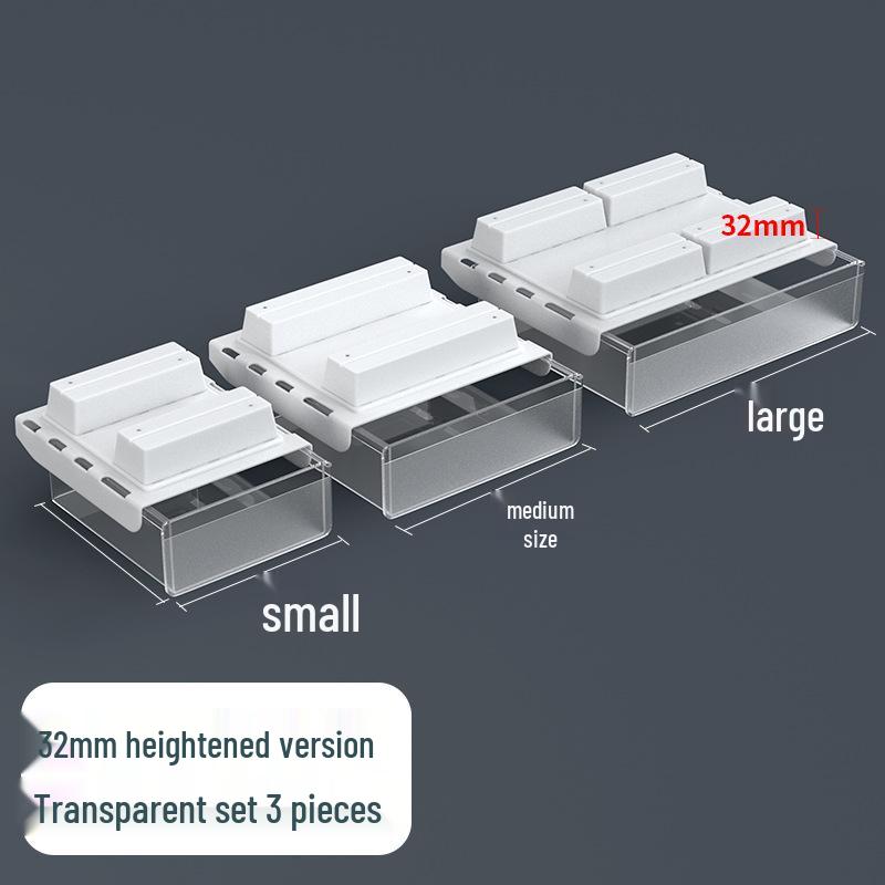 Invisible Under-Desk Storage Drawer for Office Workstation