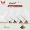 MIIOW Odor-Resistant, Anti-Pilling Short Socks for Men, Summer Boat Socks, Thin Sweat-Absorbing White Athletic Ankle Socks