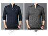 JEEP SPIRIT Men's Winter Half-Zip Fleece-Lined Knitted Sweater 2608