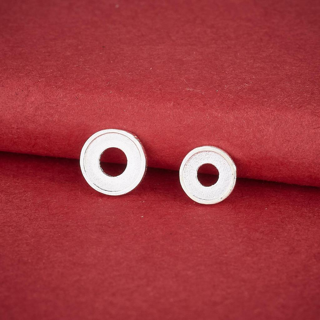 Sterling Silver S925 Wheel Disc Spacer Beads for DIY Bracelets and Necklaces
