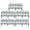 5 Pcs Splicable Removable Plastic Fence Outdoor Garden Lawn Edging Garden Fence Small Fence Wedding Decorative Fence Beautiful