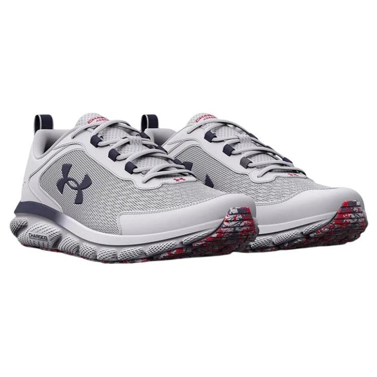 Under Armour Charged Assert 9 Running Shoes 'White Blue' 3026743-100