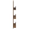 Magazine Shelf with Shelf Reclaimed Wood Look 51 x 11 x 102 cm Engineered Wood