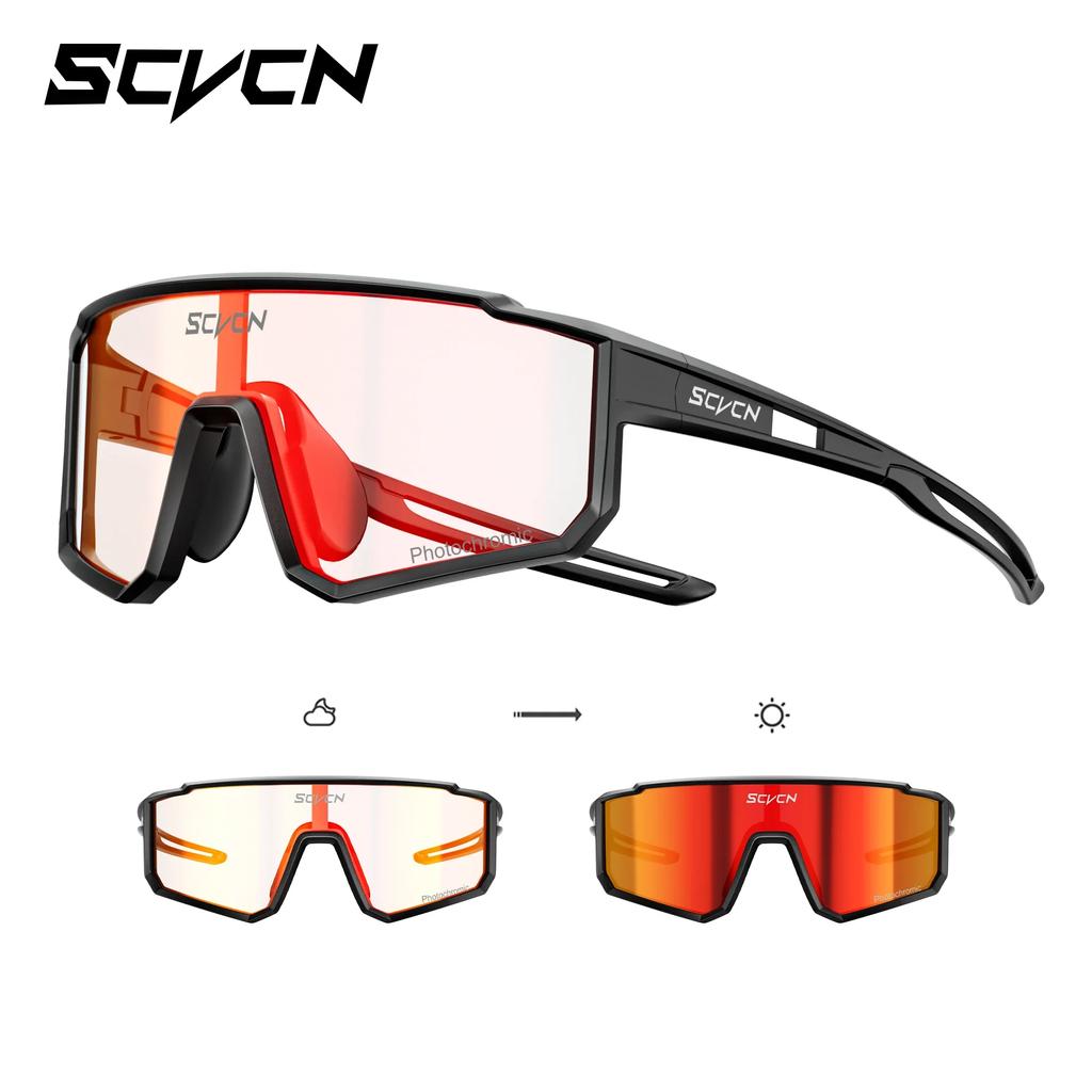 SCVCN Kids Polarized Cycling Sunglasses Sports Photochromic UV400 Boy Baseball Glasses Outdoor Eyewear Running Hiking Sunglasses