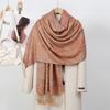 New Winter Women Cotton Jacquard Scarf Big Shawl Fashion Elegant Lady Long Printing Decorate Scarves Sun Protection Bandana