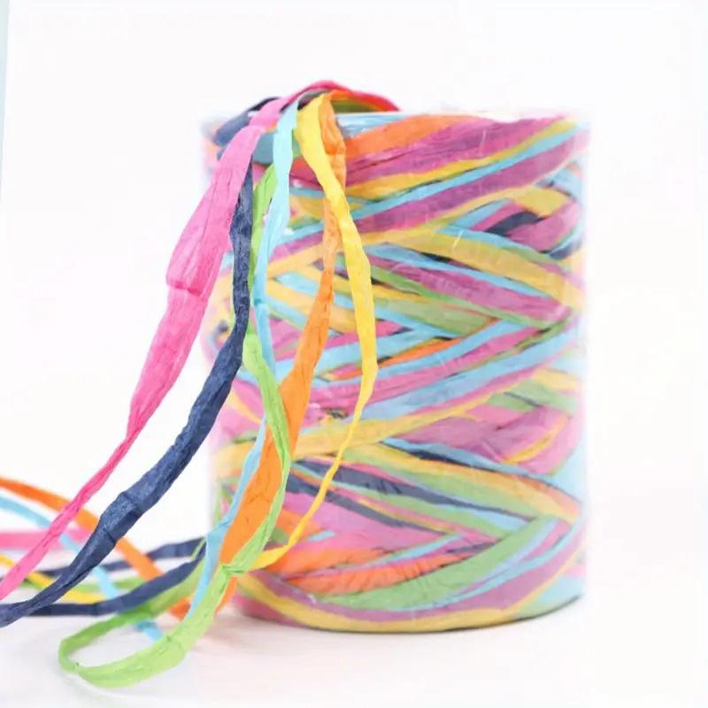 

Пряжа з натуральної соломи рафії Мотузка ручного в’язання Екологічна трава Паперова мотузка В’язання своїми руками Літні капелюхи Сумки Мотузка для упаковки подарунків