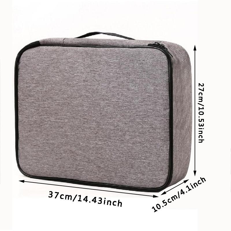 Ready Stocked Large Capacity Multi-Layer With Lock Document Tickets Storage Bag Travel Certificate File Organizer Case Home HOT