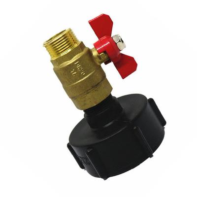 330 Gallon IBC Tote Water Tank Adapter Brass Hose Faucet Valve Connector Perfect For IBC Containers/ton Barrels