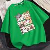 Letnie T-shirty Damskie z Krótkim Rękawem Nowe z Nadrukiem 3D Nowe Streetowe Topy Gorąca Wyprzedaż Letnie Damskie Koszulki Zestaw dla Pary