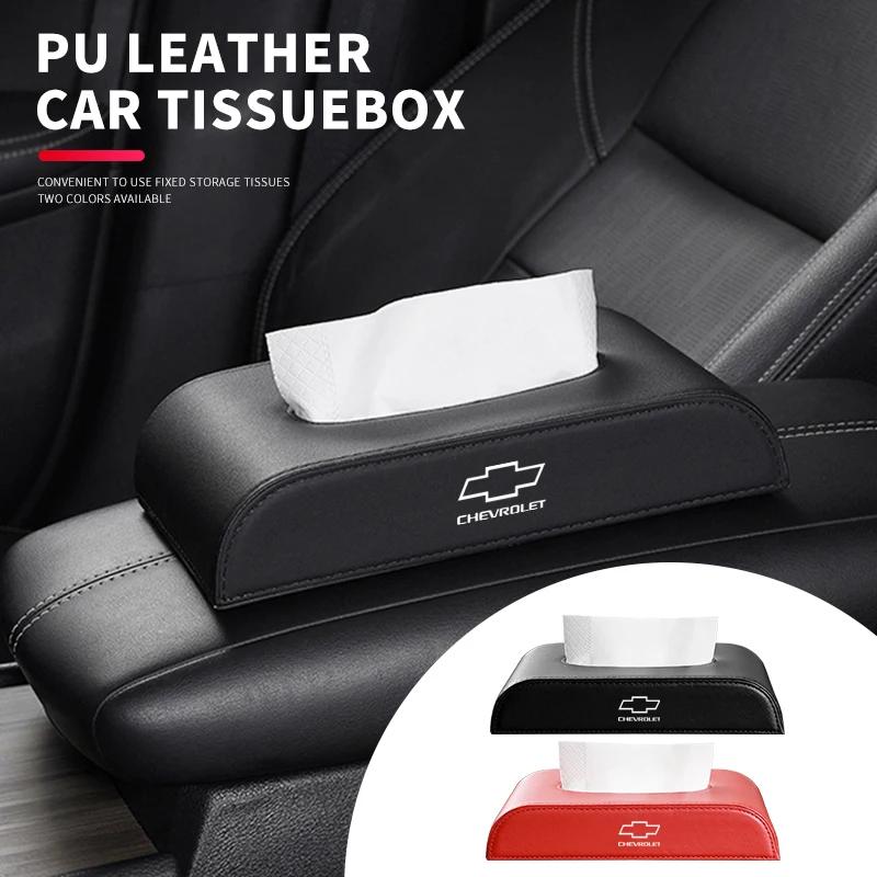 Car Tissue Box Holder Center Console Armrest Napkin Box for Chevrolet Silverado Impala Malibu Equinox Cruze Camaro Blazer Aveo RZ4