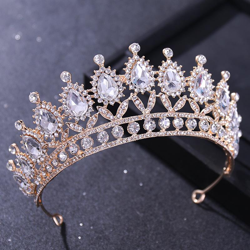 European & American Bridal Crown Headdress - Princess Style Evening Gown Hair Accessories