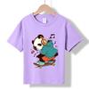 XH90 MINISO 2026 Summer New Printed Cotton Round Neck T-shirt for Children Aged 1-16, Boys and Girls