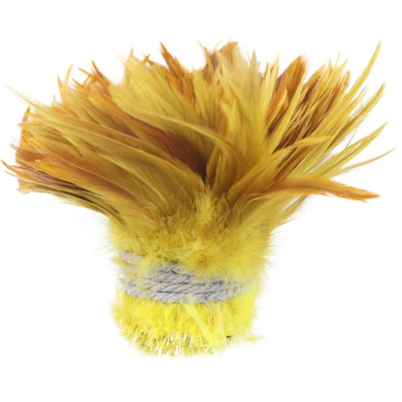 1 Roll Natural Pheasant Feathers for Crafts Jewelry Needlework Decoration Fly Tying Materials Chicken DIY Handicraft Accessories