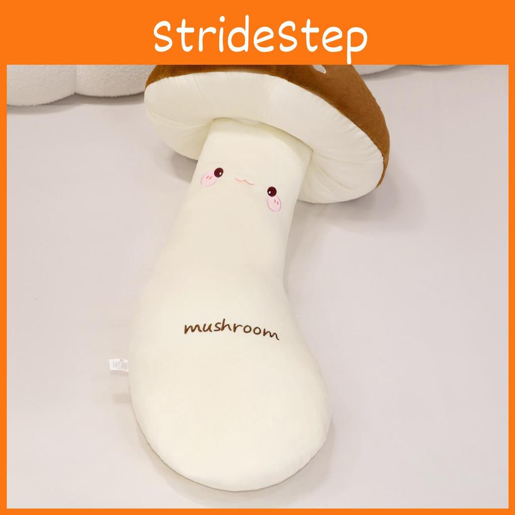 Mushroom Toy Plush Pillow With Embroidery Design For Bedroom Decor Gift And