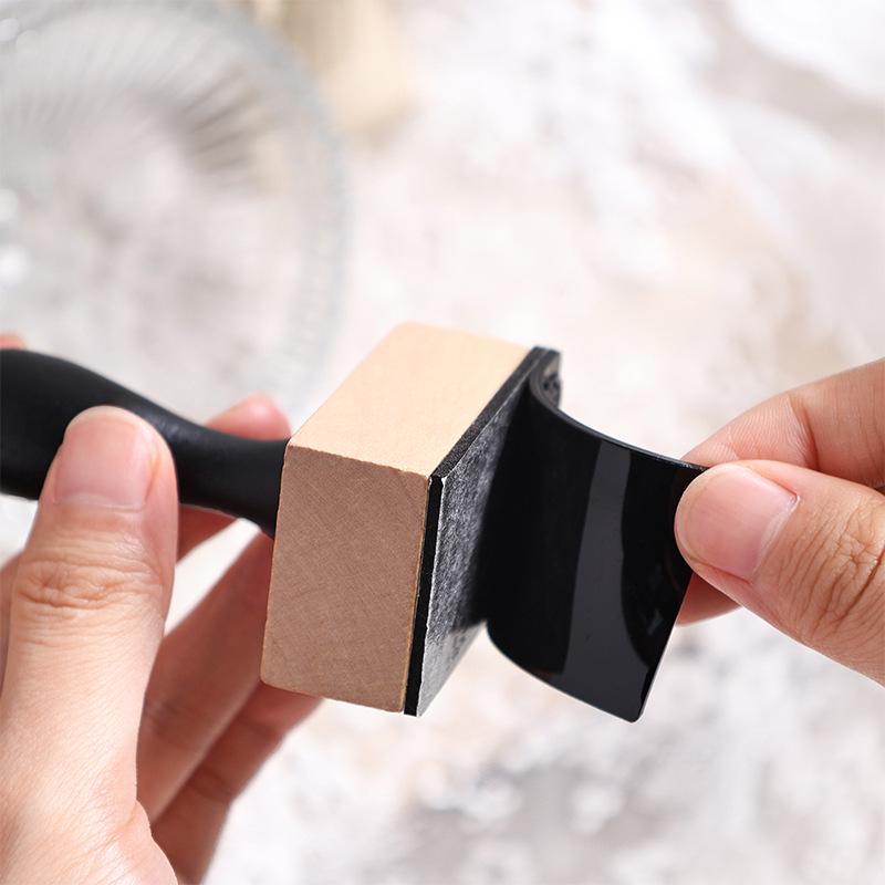 Wooden Handle Rubber Stamp for DIY Journaling