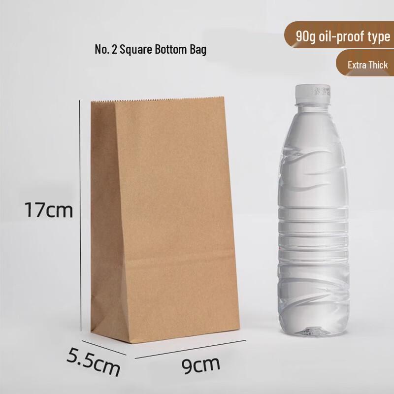 Kraft Paper Disposable Greaseproof Packing Bag