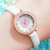 With Dial Diamond Round Belt Wrist Women'S Watch Fashionable And Fresh Student Casual Women'S Watch