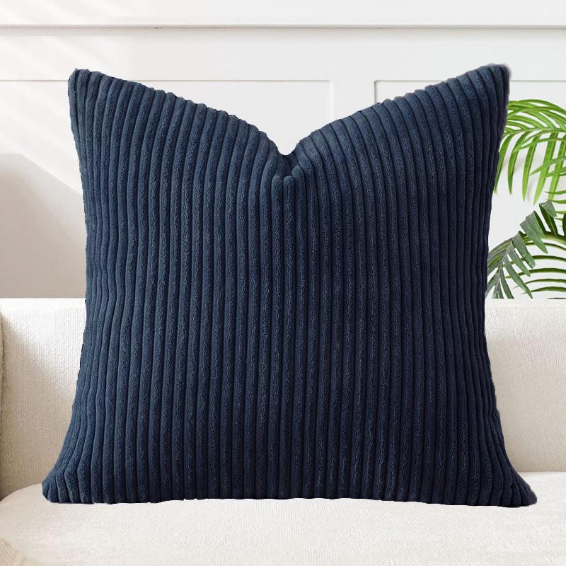 2 Pack Corduroy Pillow Covers, Soft Textured Fabric, Double-Sided Design with Zipper Closure,Suitable for Sofa, Bed, Living Room,Home Decoration