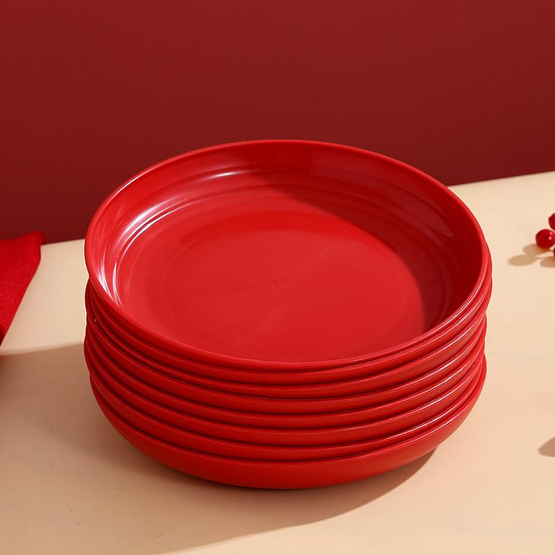 House Warming Fruit Plate Moving Into A New Home Living Room Setting Plate Decorative Fruit Plate Red Wedding Special Candy Plate